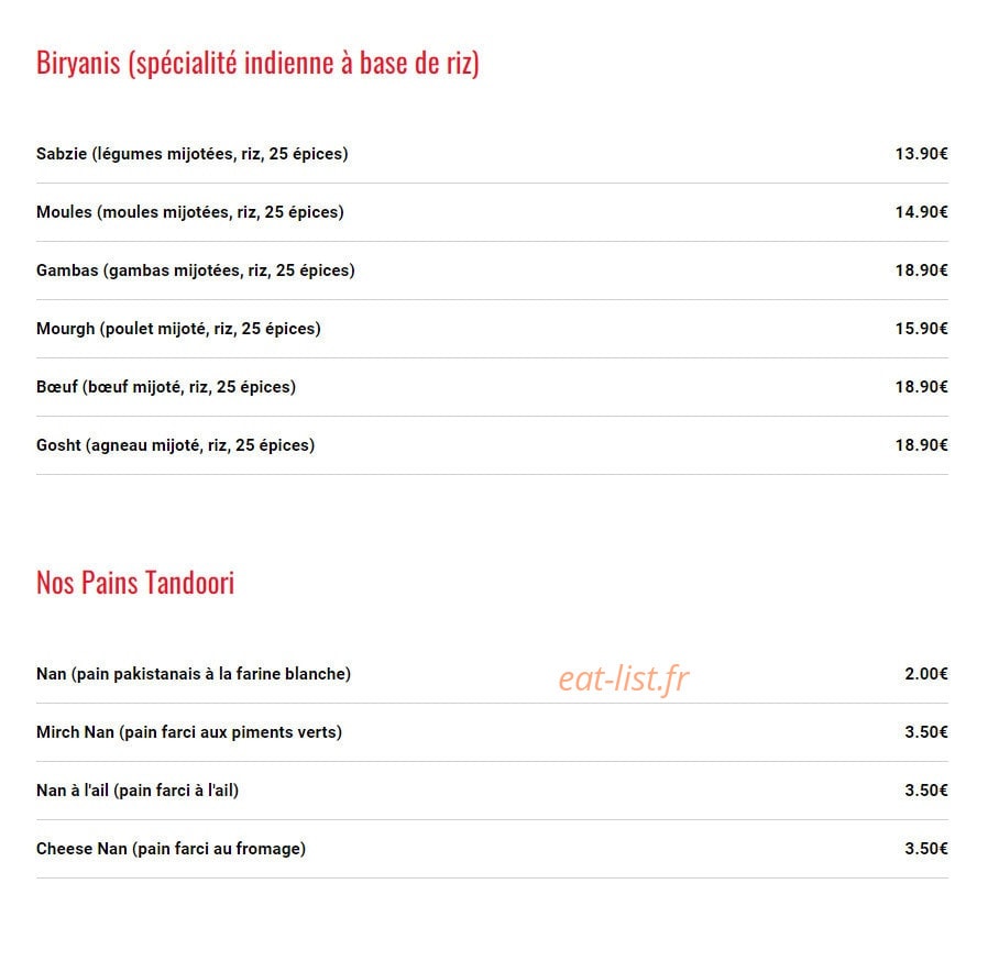 Shalimar — carte page 2