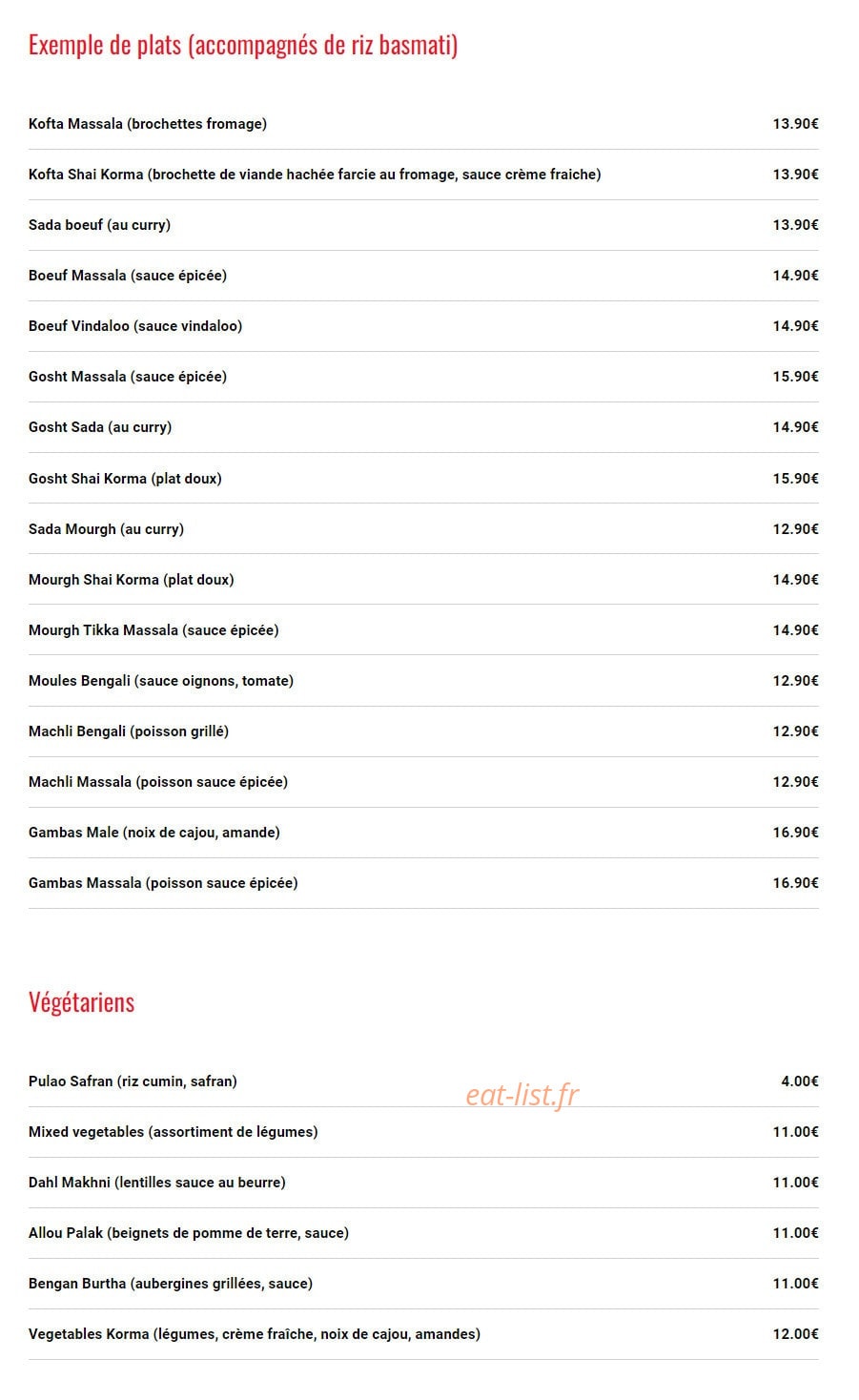 Shalimar — carte page 1