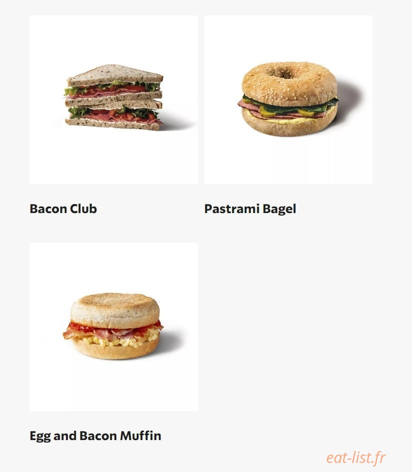 Starbucks Coffee — carte page 9
