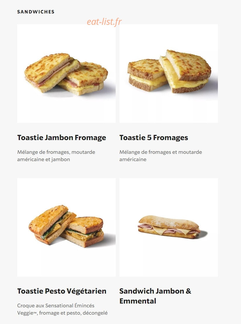 Starbucks Coffee — carte page 7
