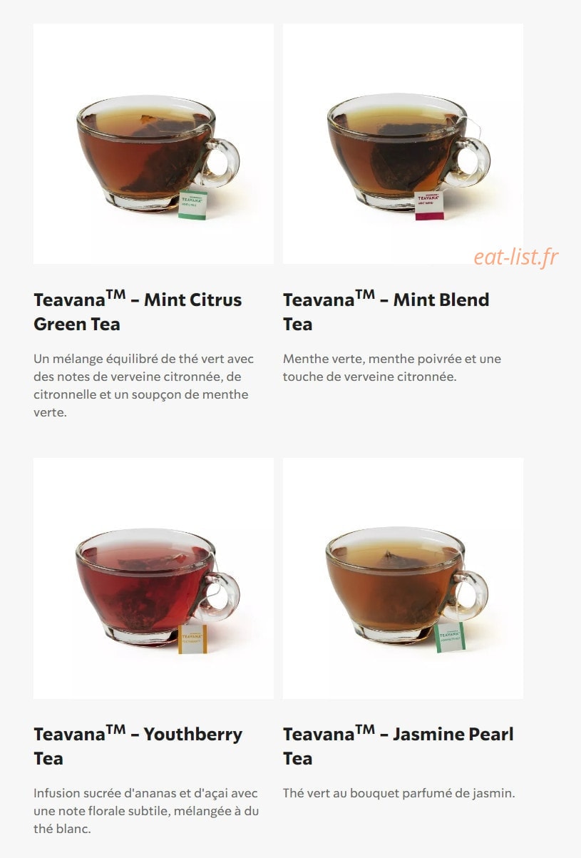 Starbucks Coffee — carte page 30