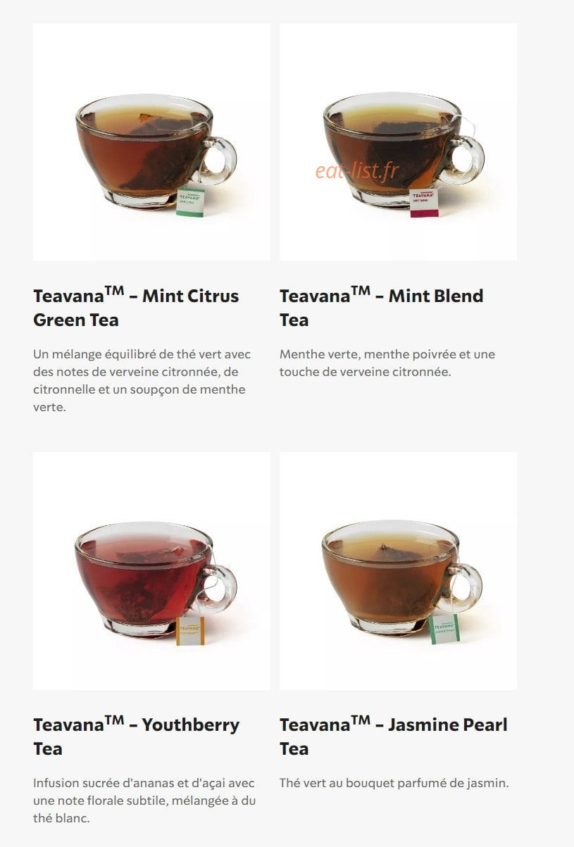 Starbucks Coffee — carte page 30