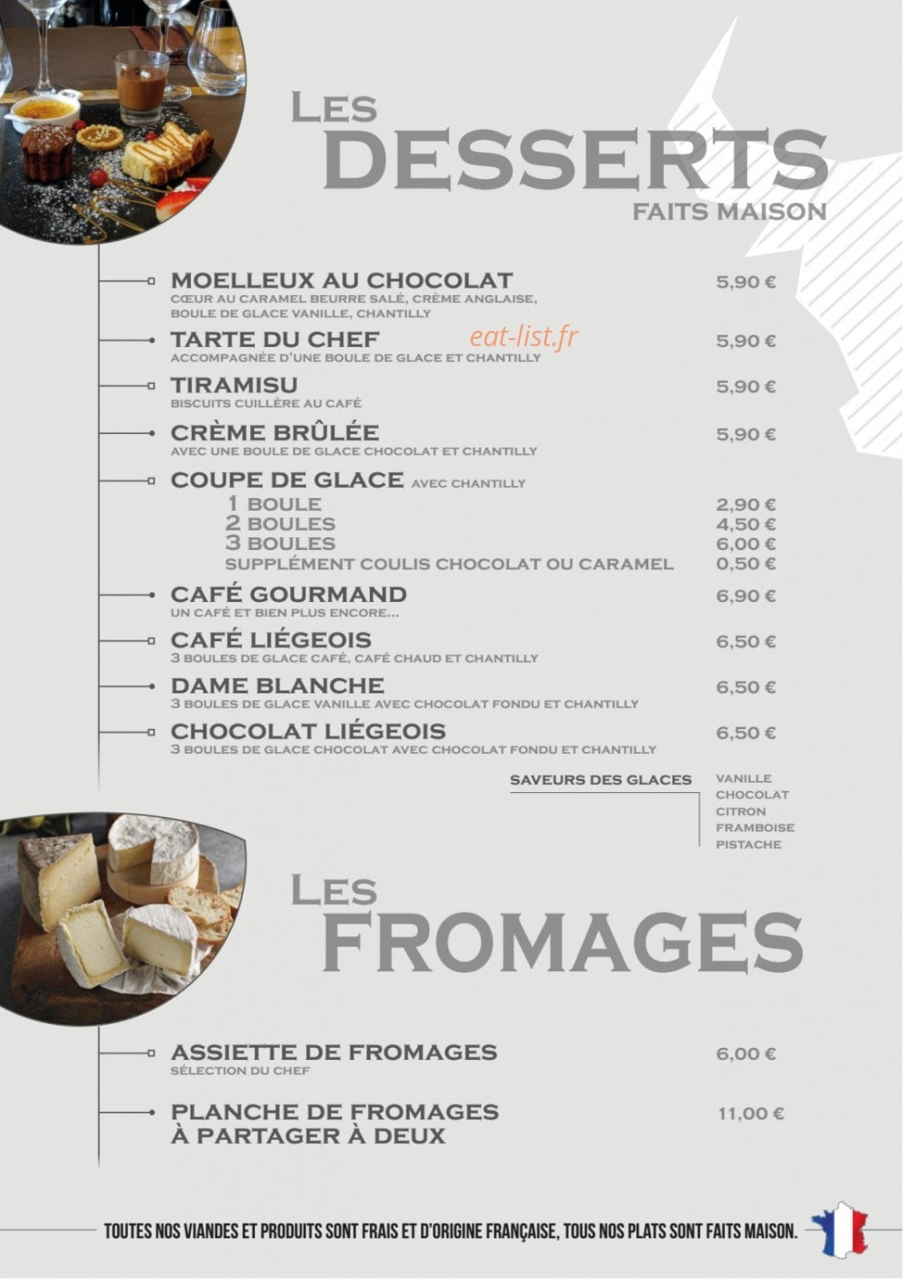 SteakHouse Nancy — carte page 9