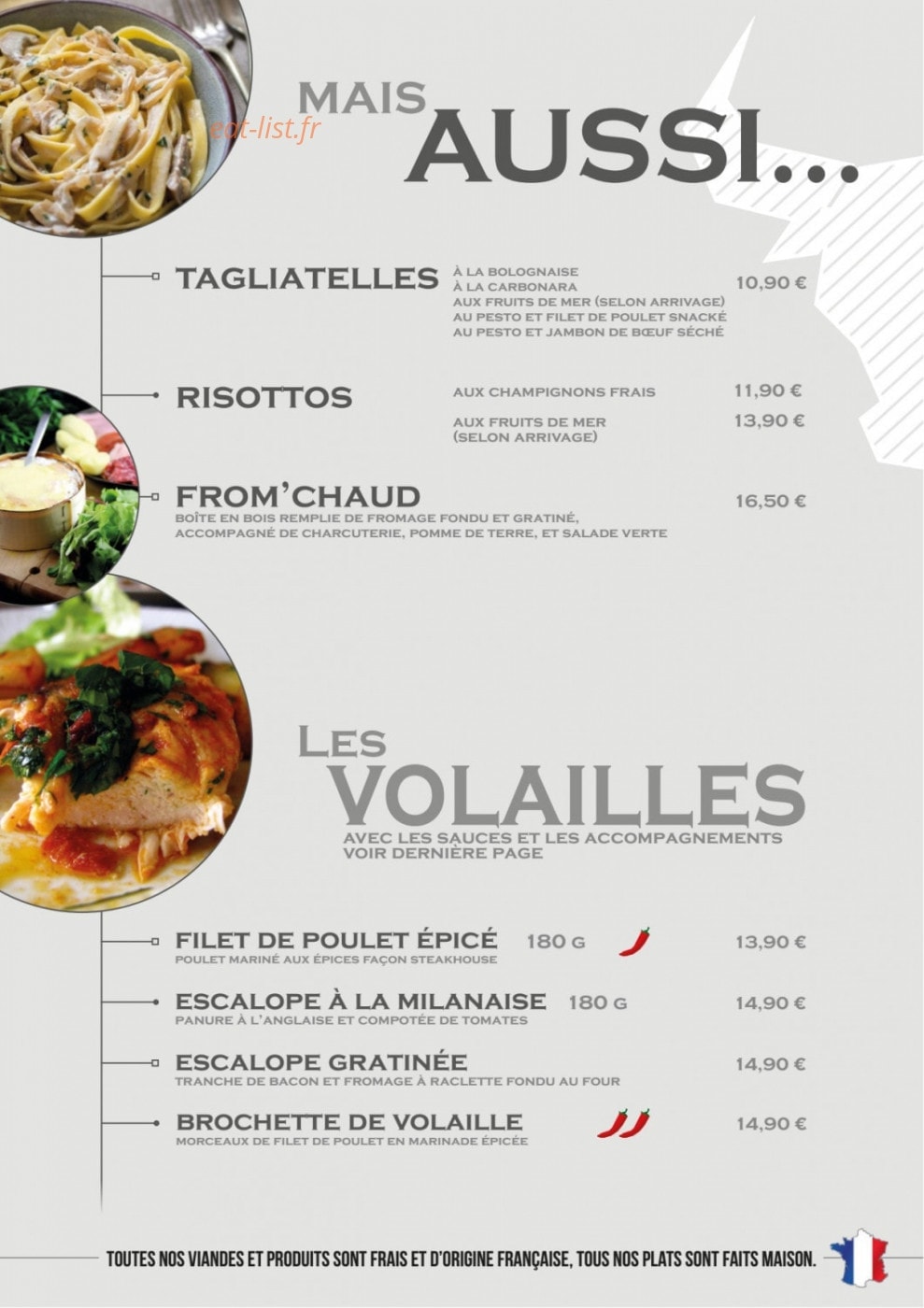 SteakHouse Nancy — carte page 7