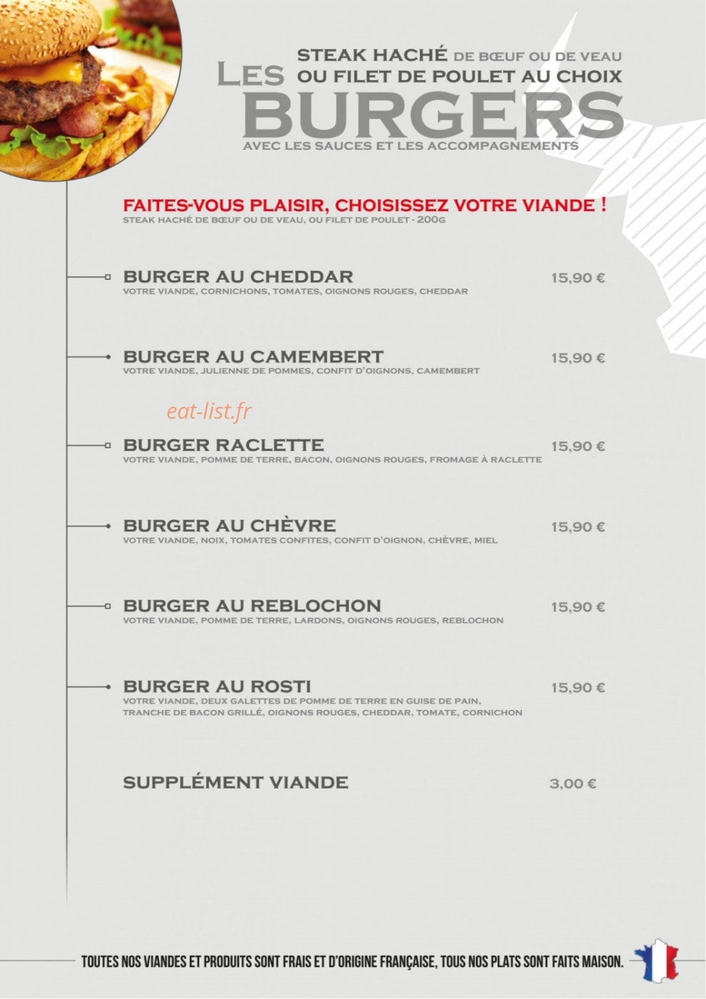 SteakHouse Nancy — carte page 8