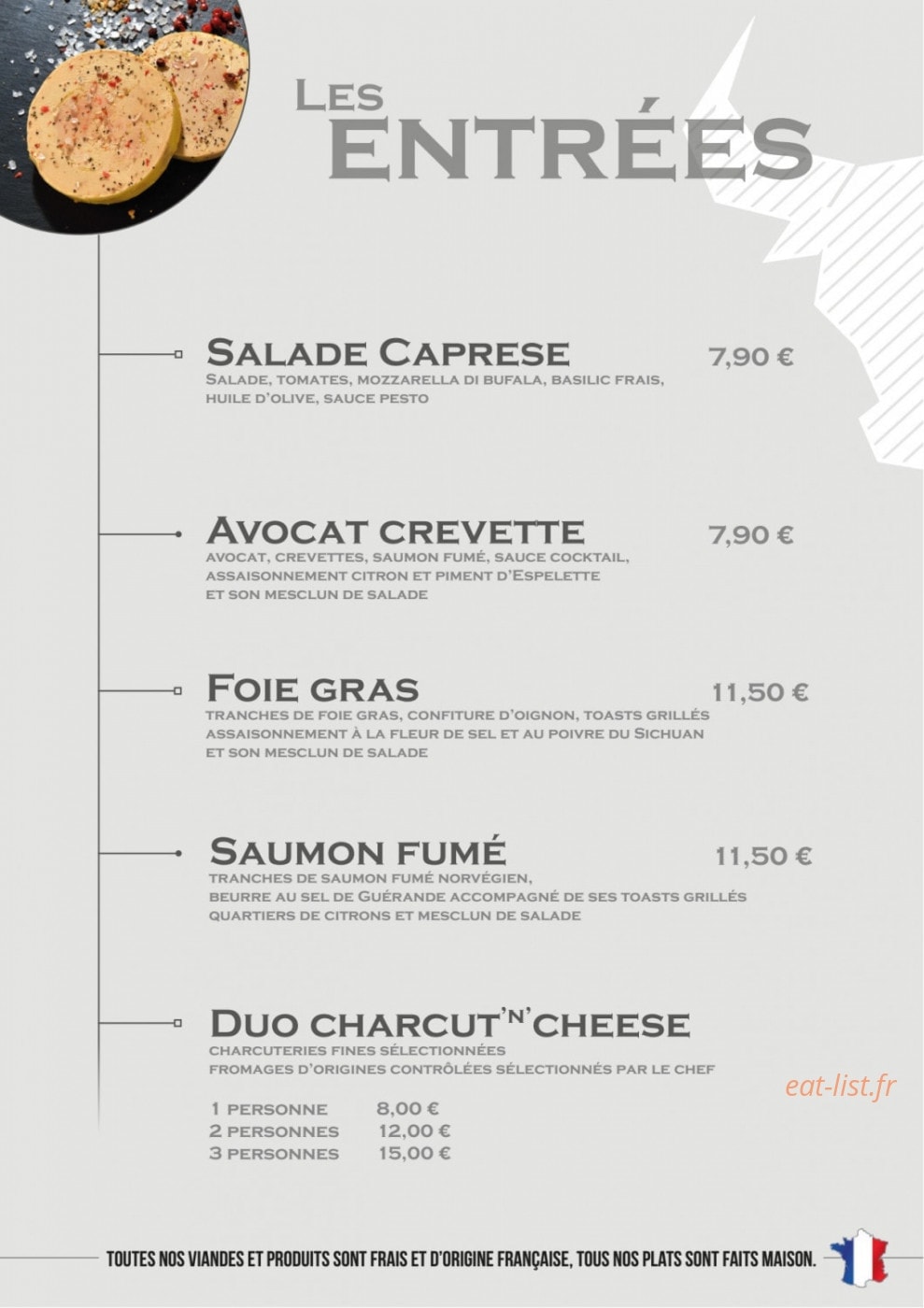 SteakHouse Nancy — carte page 4