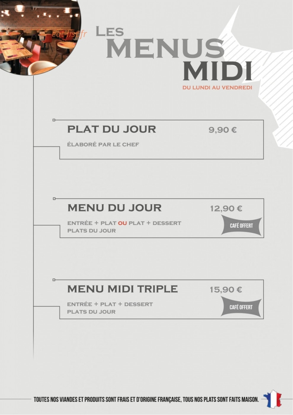 SteakHouse Nancy — carte page 2