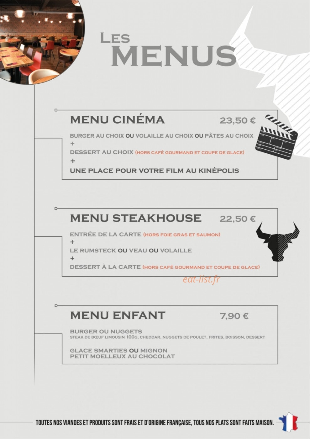 SteakHouse Nancy — carte page 3