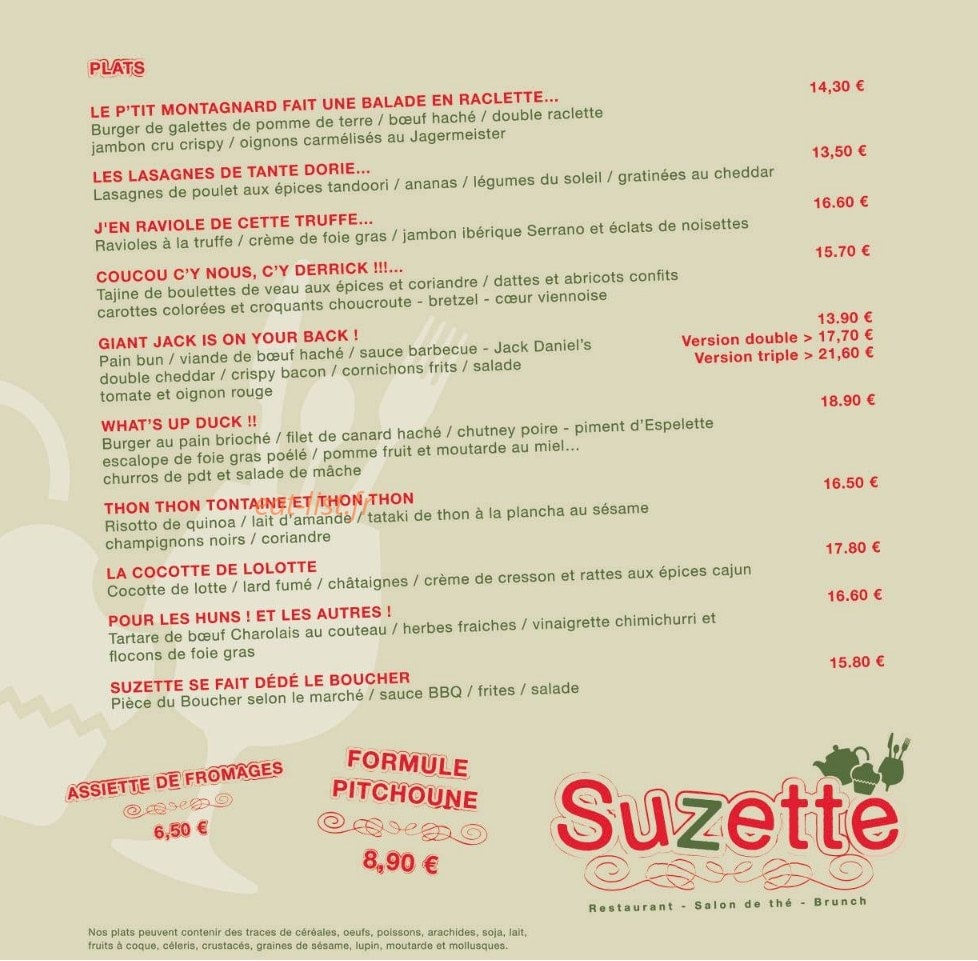 Suzette — carte page 2