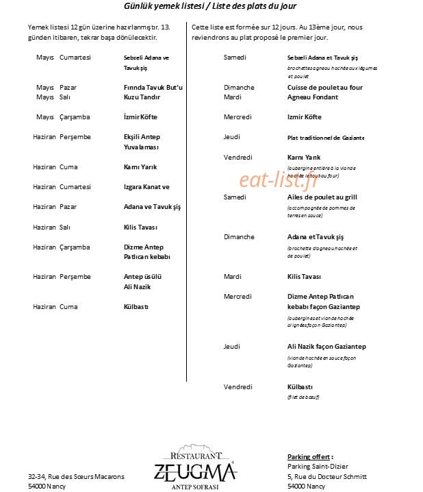 Zeugma — carte page 1