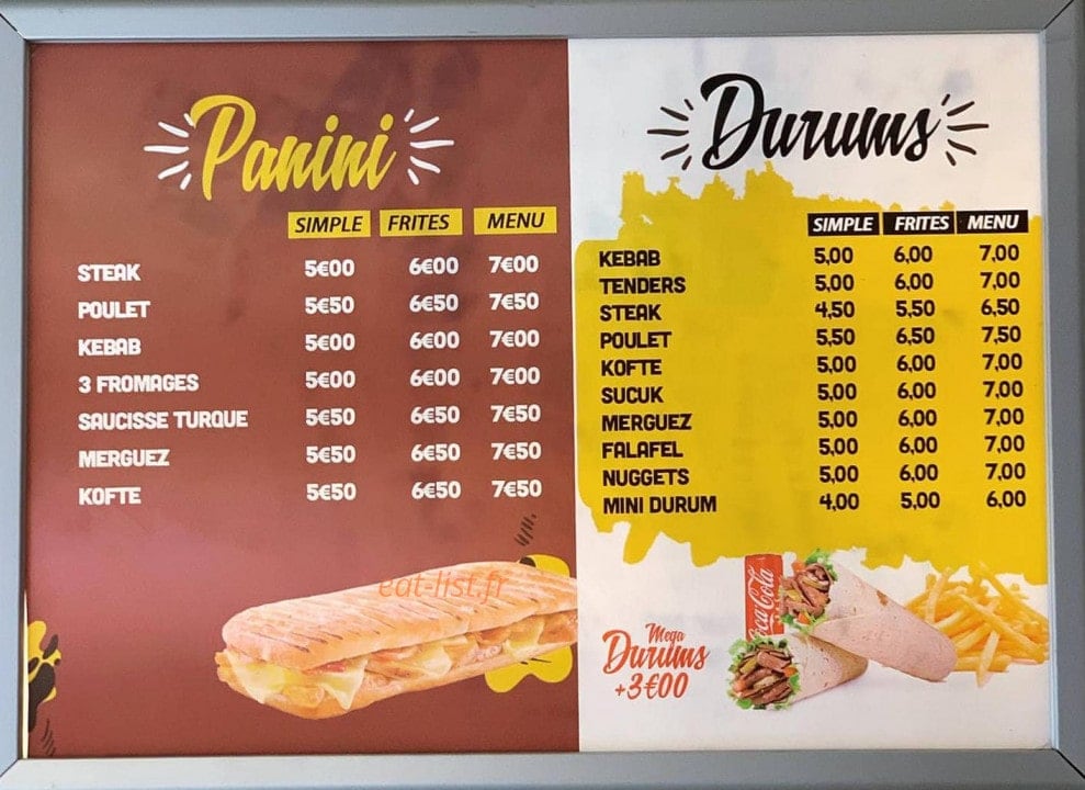 Iso Kebab — carte page 2