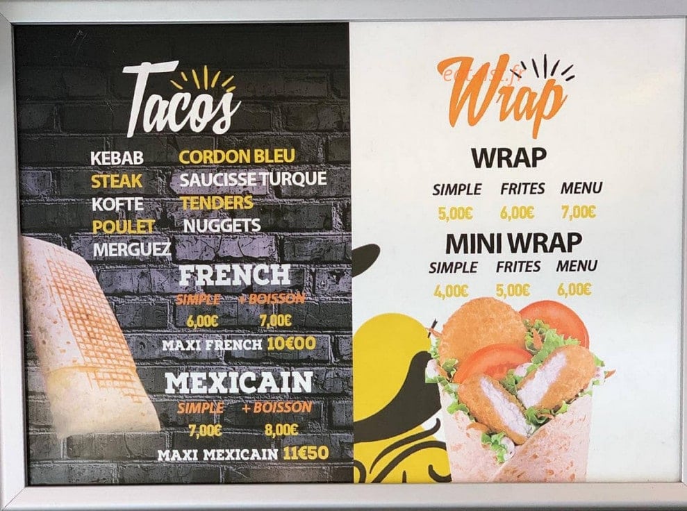 Iso Kebab — carte page 1