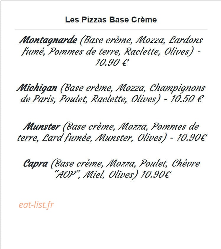 Les 4 Saisons — carte page 2