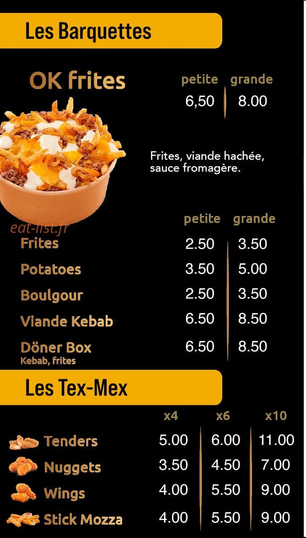 Ok Kebab — carte page 6