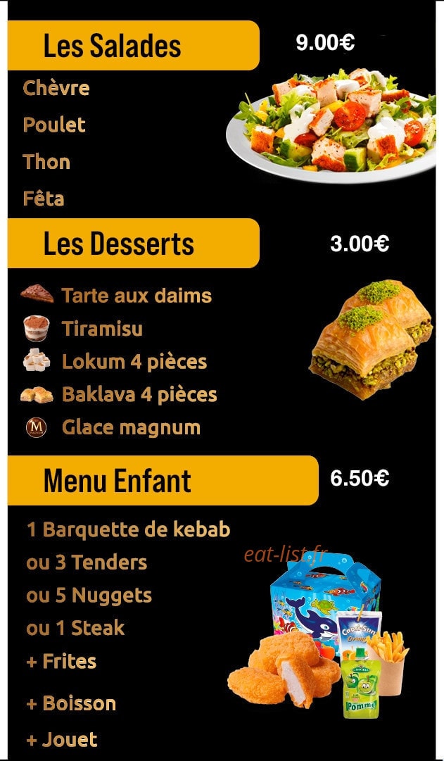 Ok Kebab — carte page 7