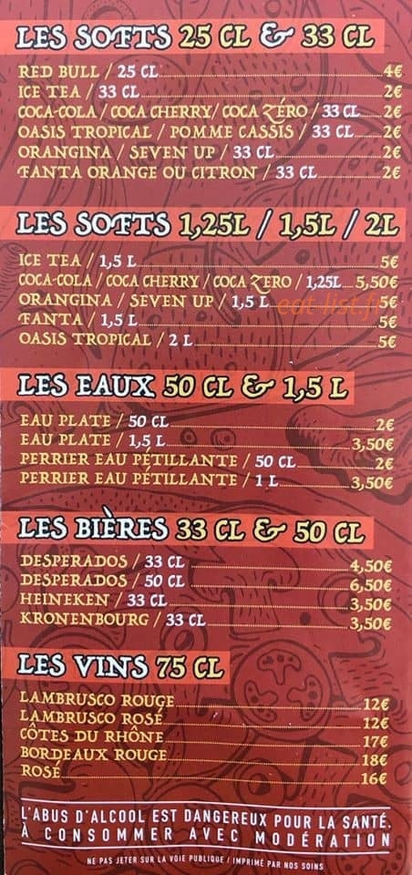 Allo Pizz 54 — carte page 5