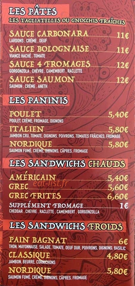 Allo Pizz 54 — carte page 4