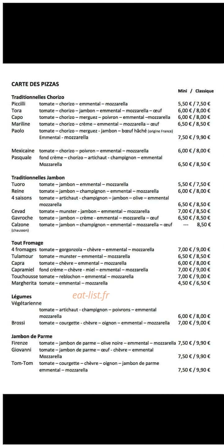Le Piccilli — carte page 1