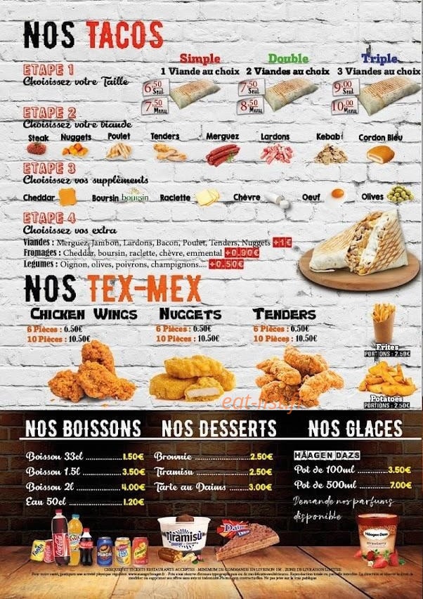Mac Tacos — carte page 4