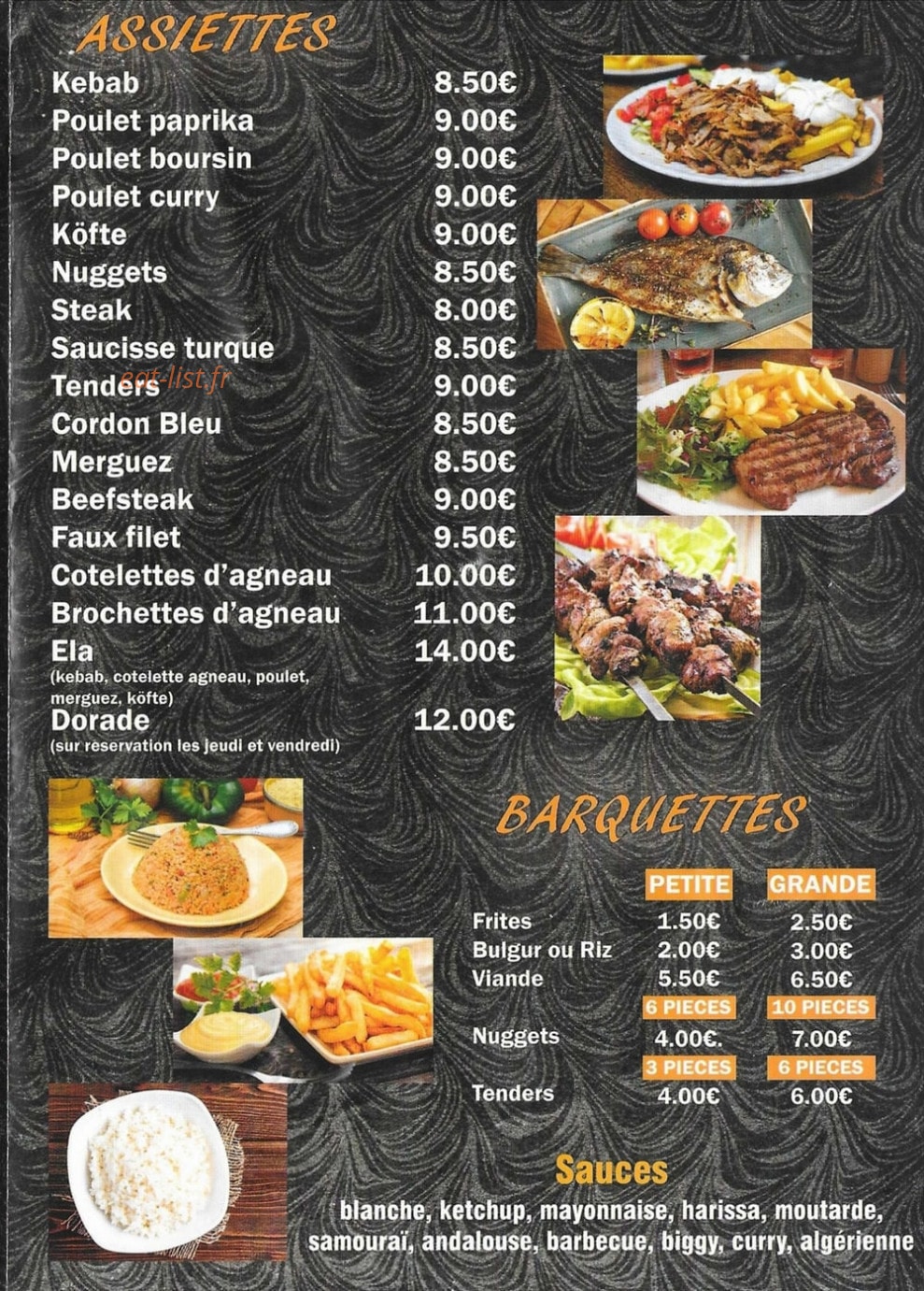 Resto' Ela — carte page 3