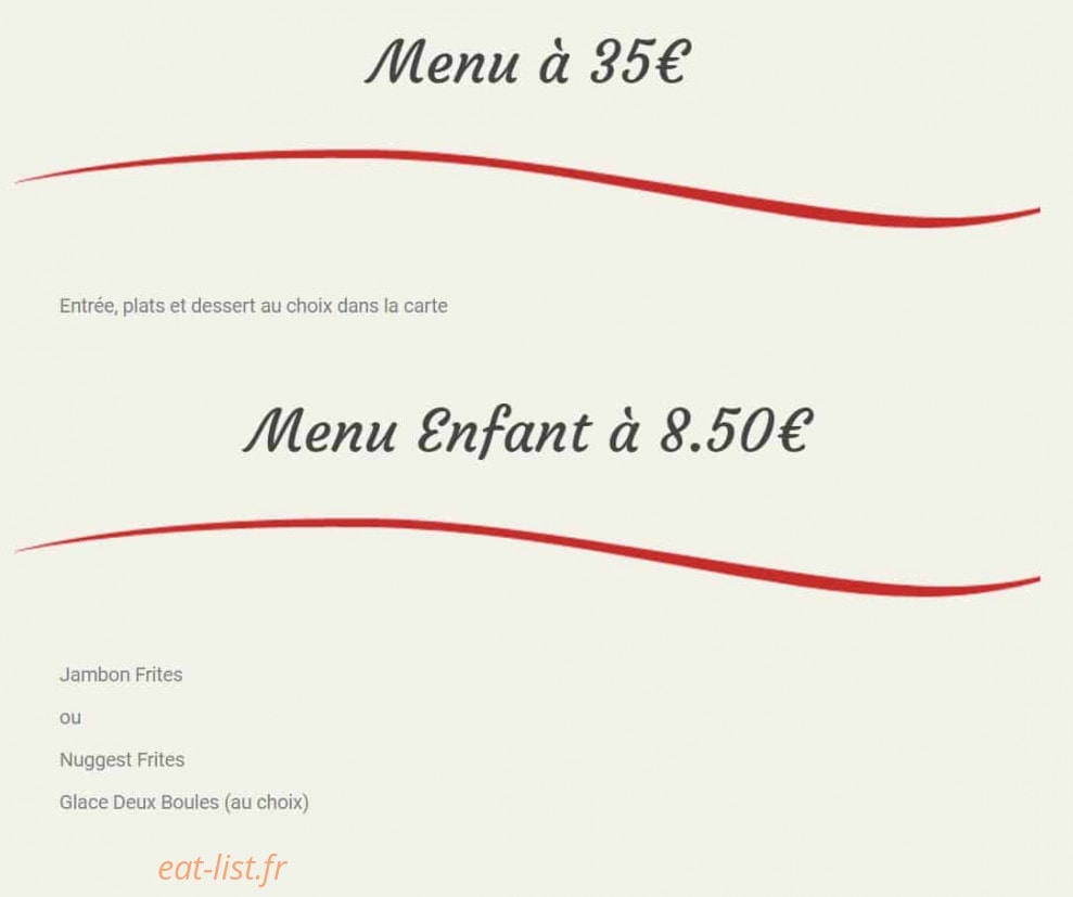 Le Bistro — carte page 5
