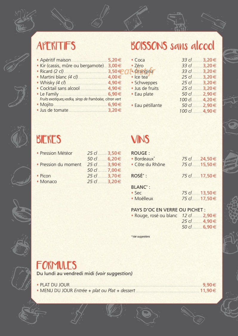 Family House — carte page 4