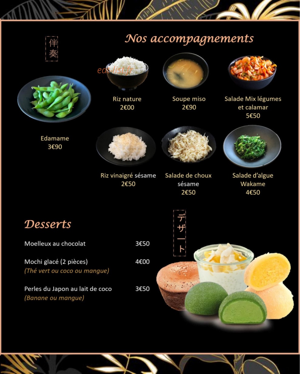 Hungry Sushi — carte page 16