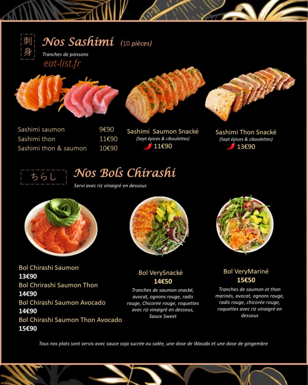 Hungry Sushi — carte page 9