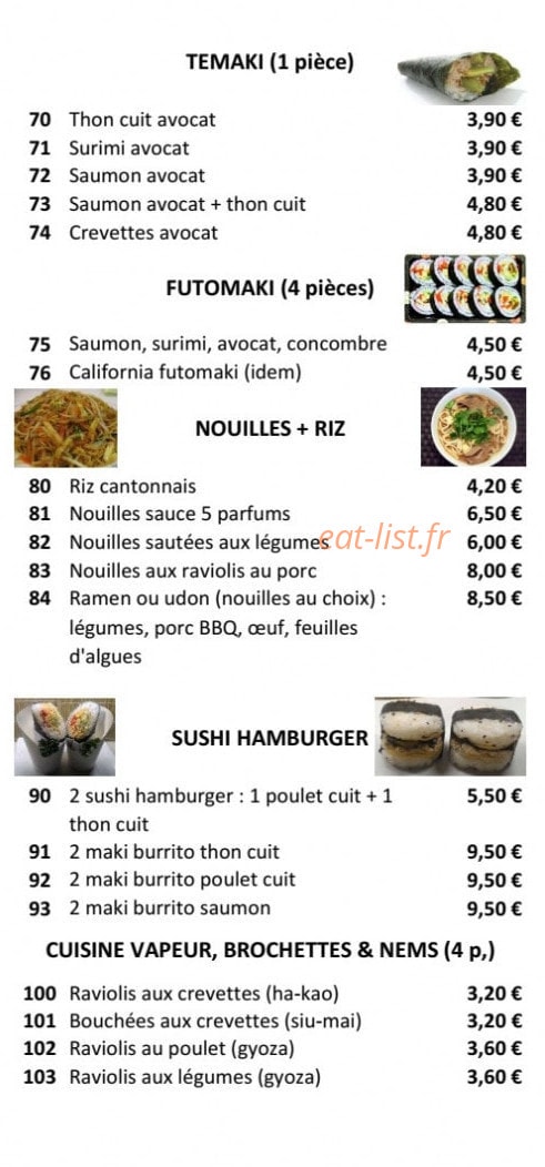 Sushi Eden — carte page 5