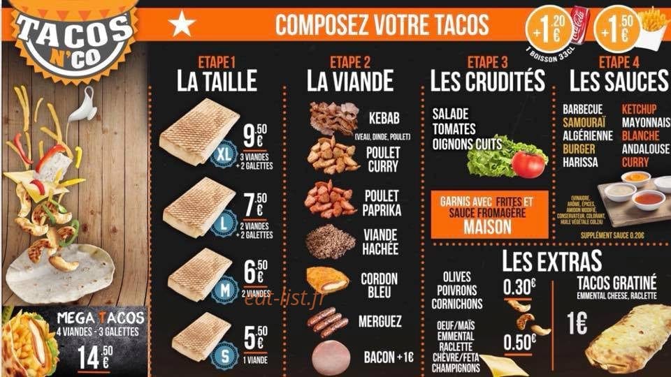 Tacos'n co — carte page 2