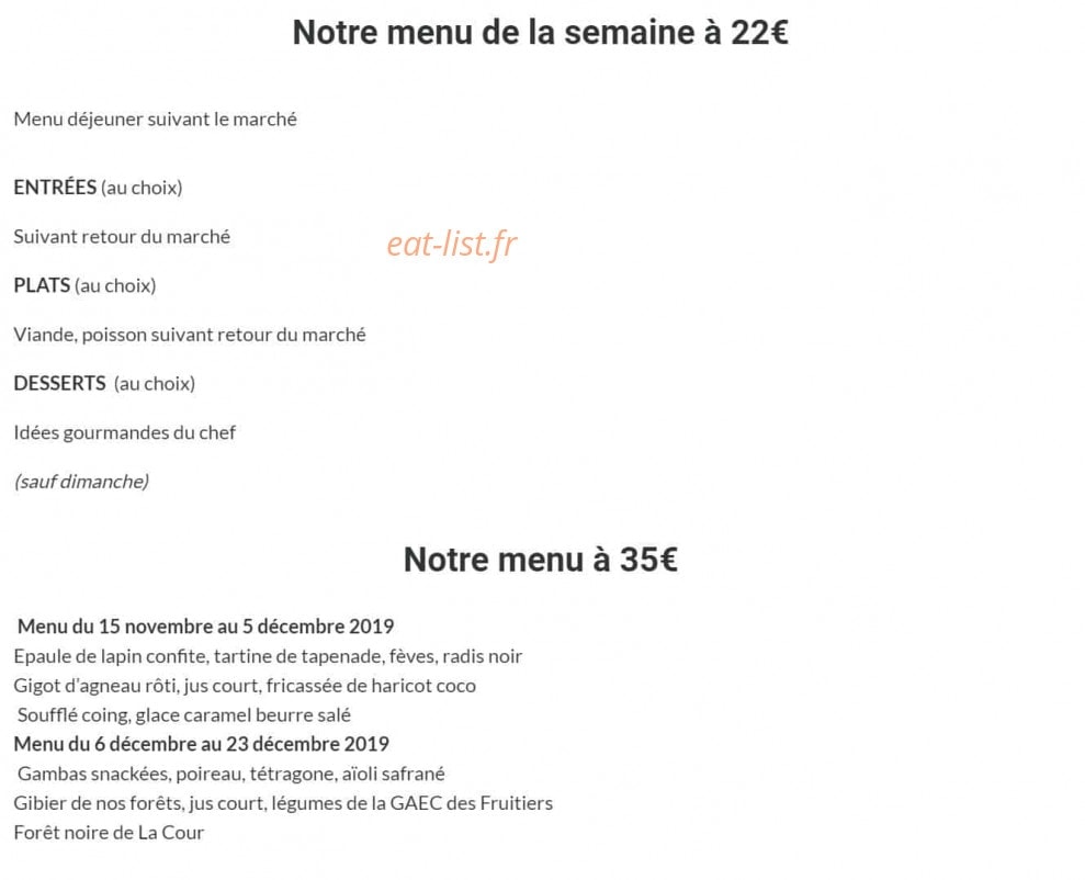 La Cour des Sens — carte page 1