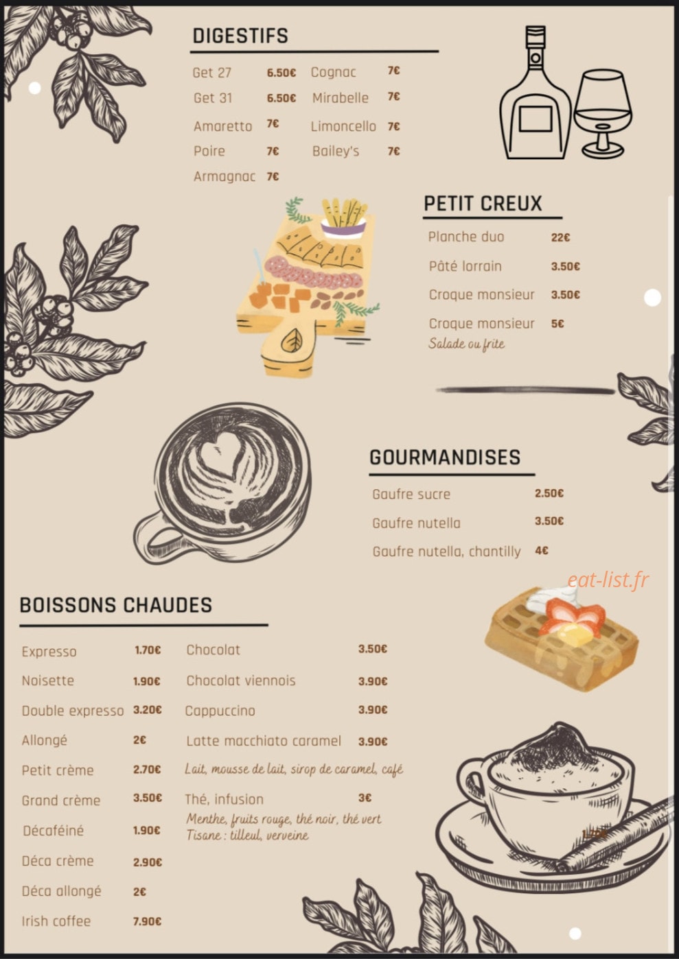 Chez Julien — carte page 3