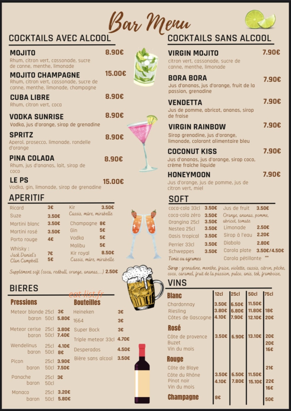 Chez Julien — carte page 4