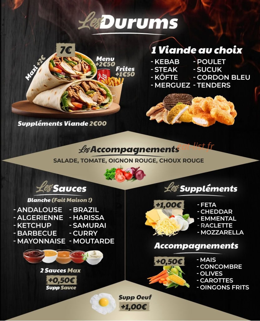Le Régal — carte page 1