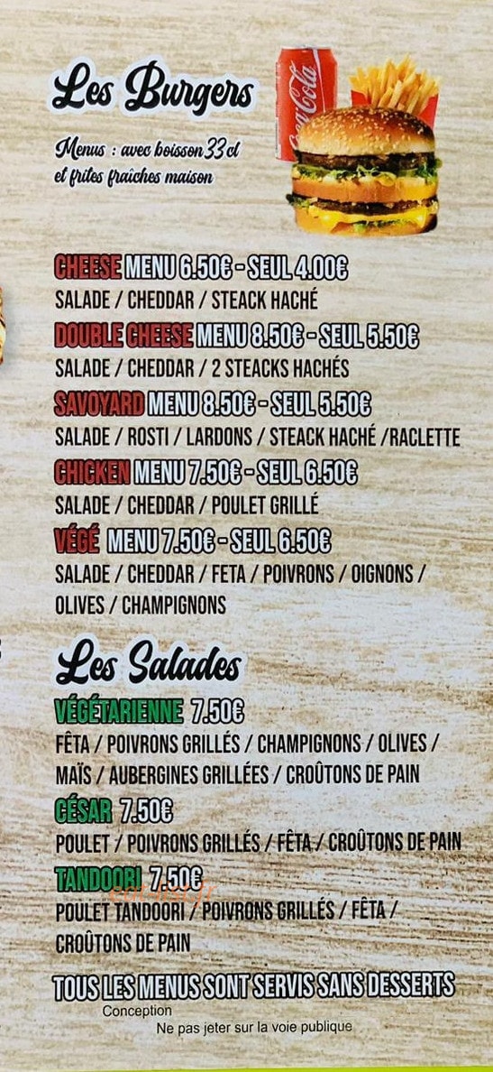 Mix Fast Food — carte page 9