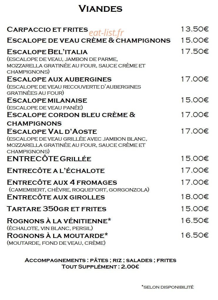 Bel'italia — carte page 7