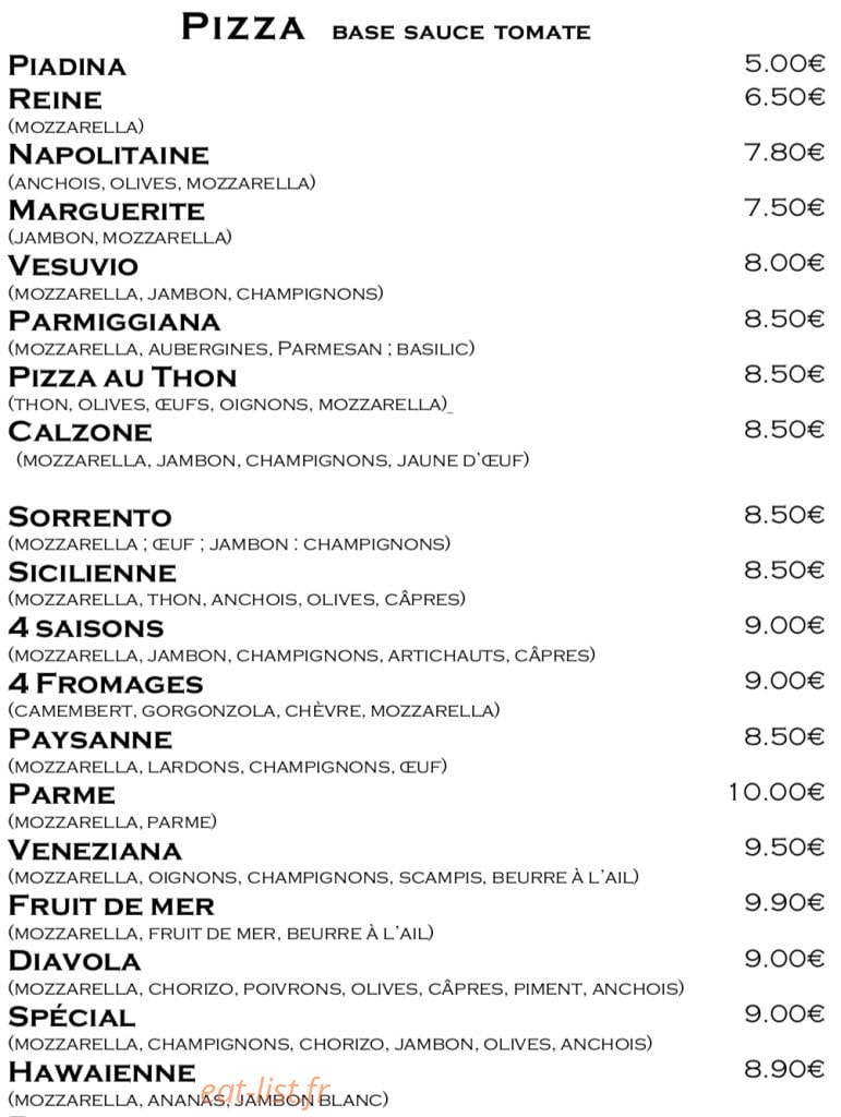 Bel'italia — carte page 9