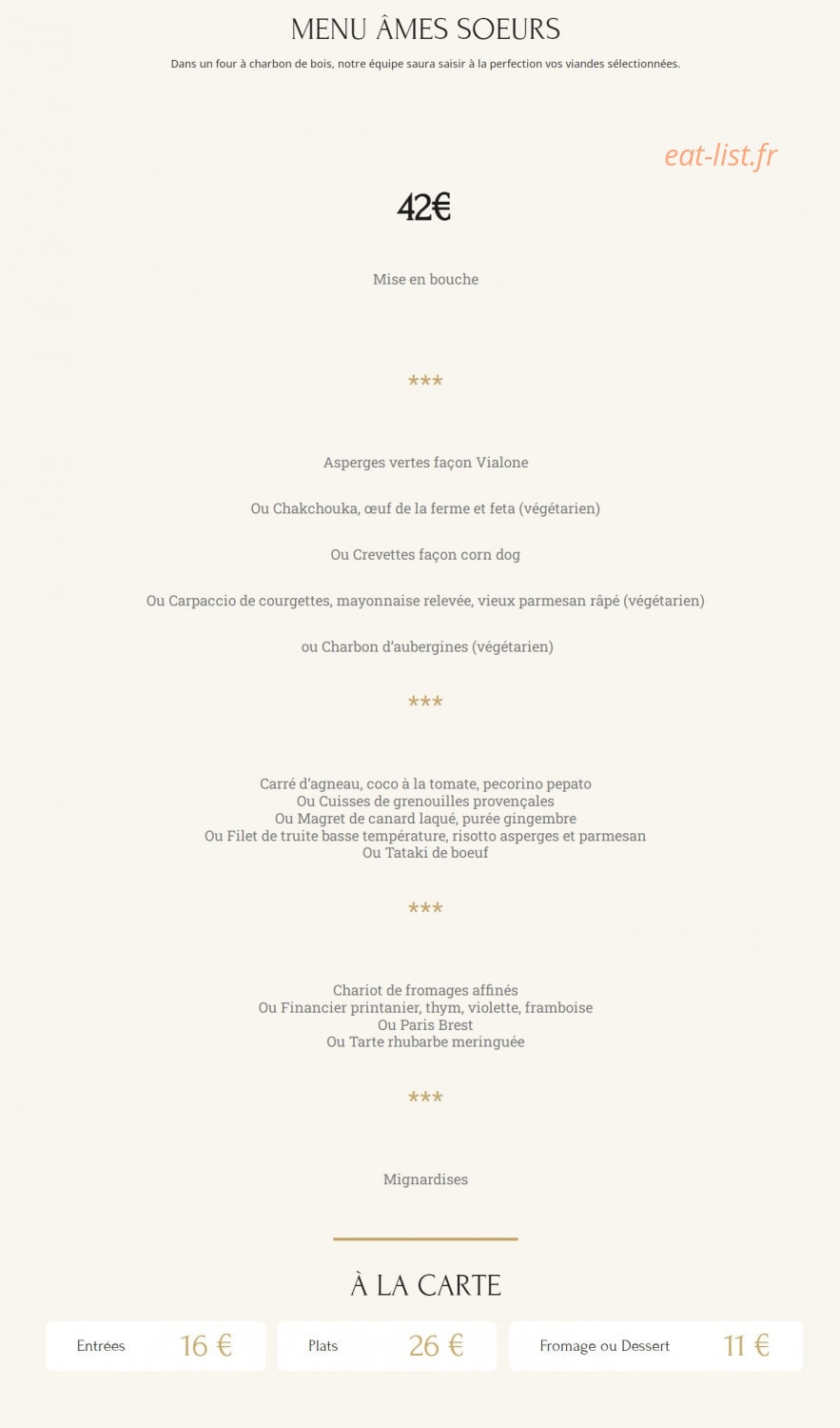 Âmes Soeurs — carte page 2
