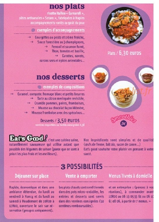 Kitch & Good — carte page 3