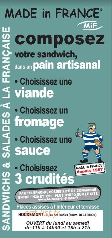 Made In France — carte page 1