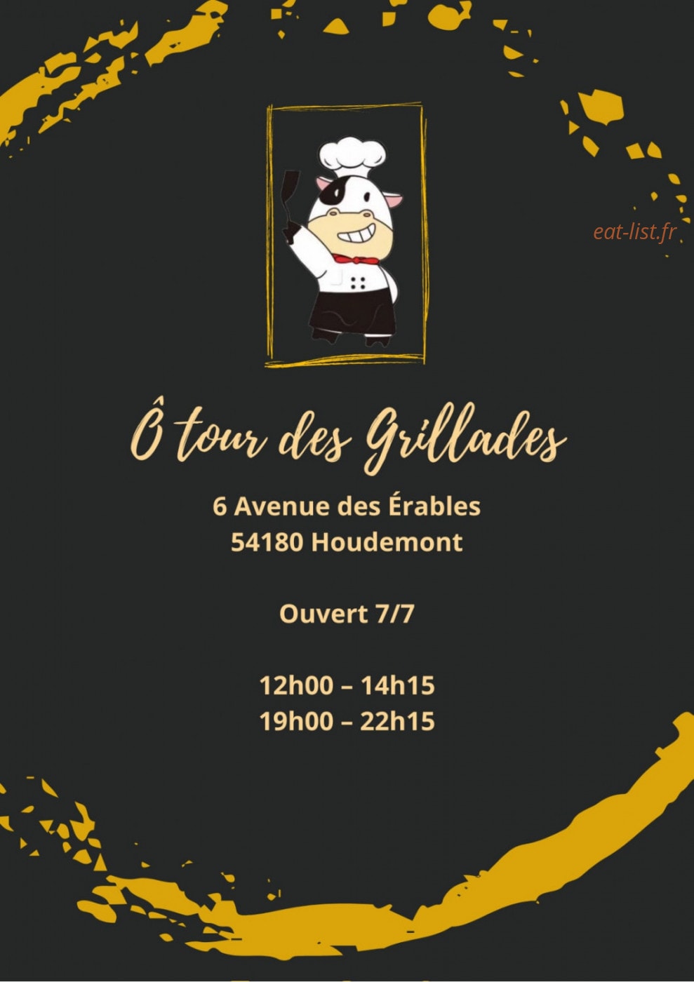 Carte et menu Ô Tour des Grillades Houdemont