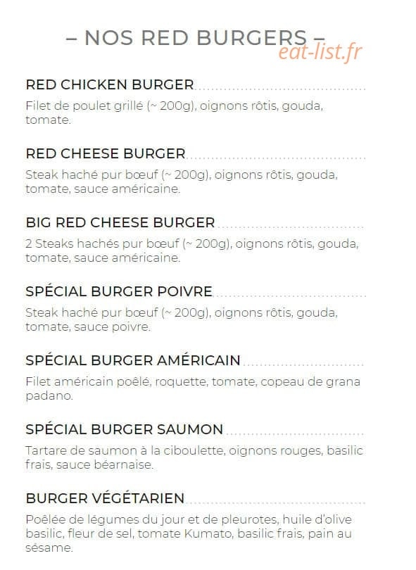 Red beef — carte page 3