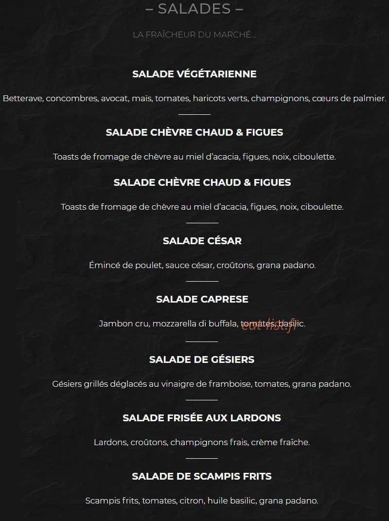 Red beef — carte page 2