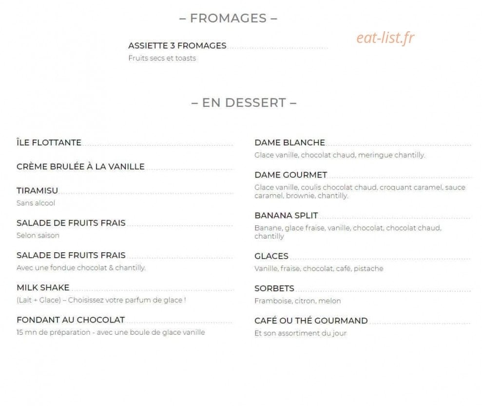 Red beef — carte page 8