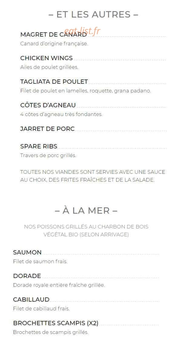 Red beef — carte page 6