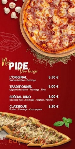 Dino Burger — carte page 4