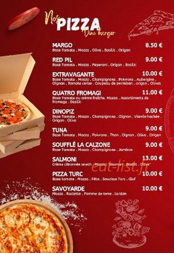 Dino Burger — carte page 2