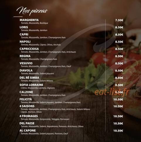 La Piccola Italia — carte page 1