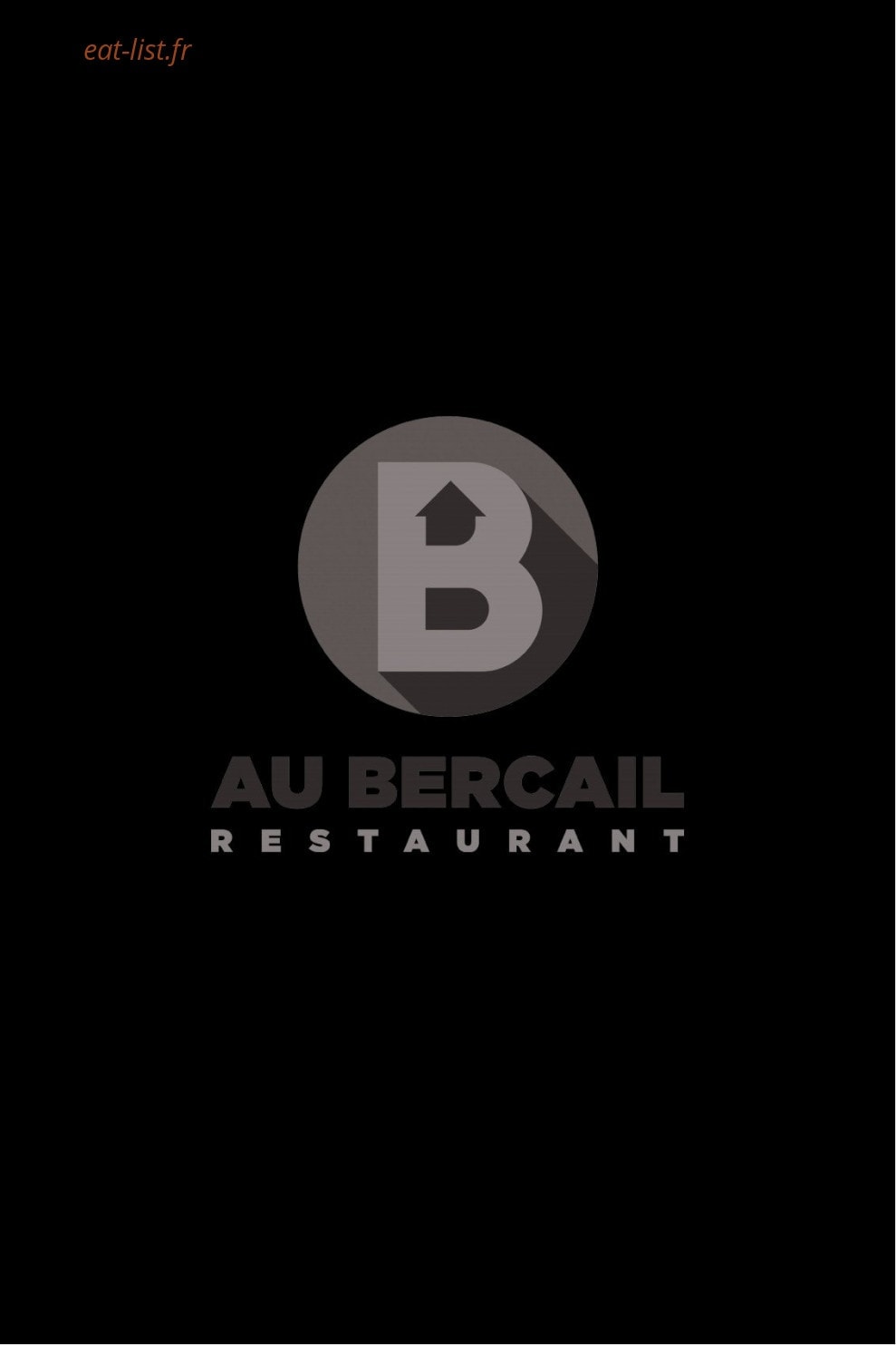 Carte et menu Au Bercail Dommartin les Toul