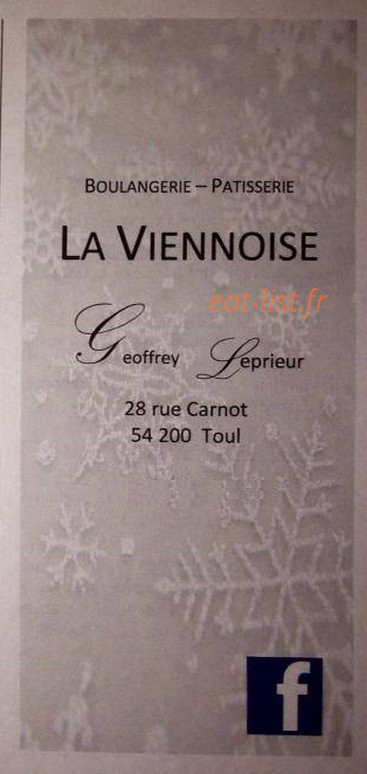 La Viennoise — carte page 1
